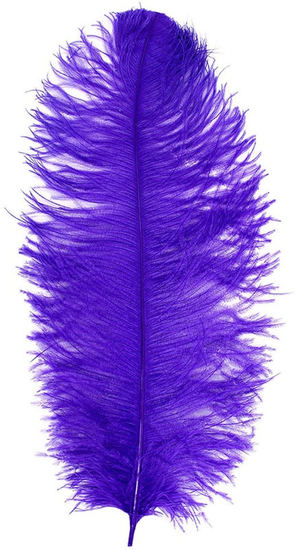 Baret Struisvogelveer Paars 60-70cm