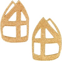 Sinterklaas Applicatie Mijter Goud (2st)
